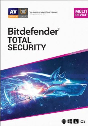 Bitdefender Total Security - 3 Months / 1 Year Subscription for 1-5 Devices (PC, Mac, Android, Windows 11/10)