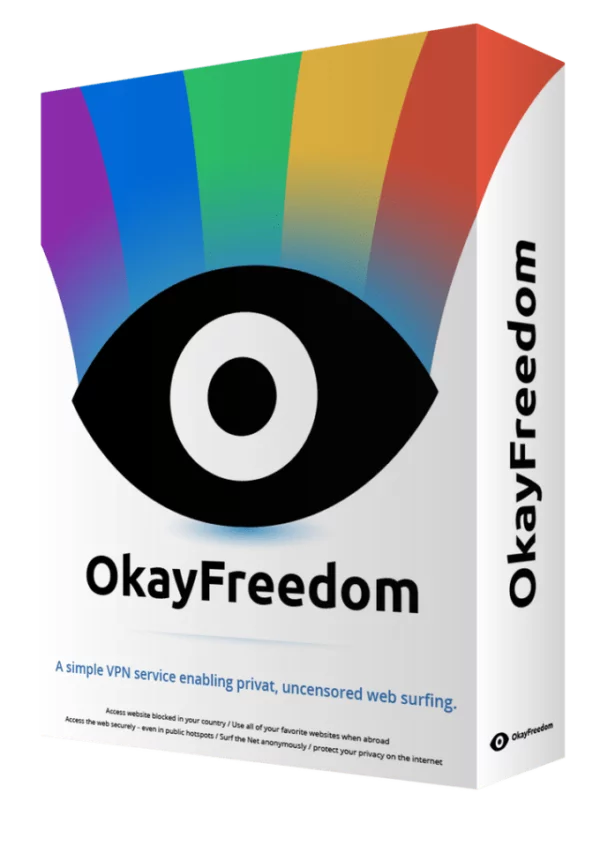 OkayFreedom VPN PREMIUM 1 YEAR ORIGINAL 10GB/Month
