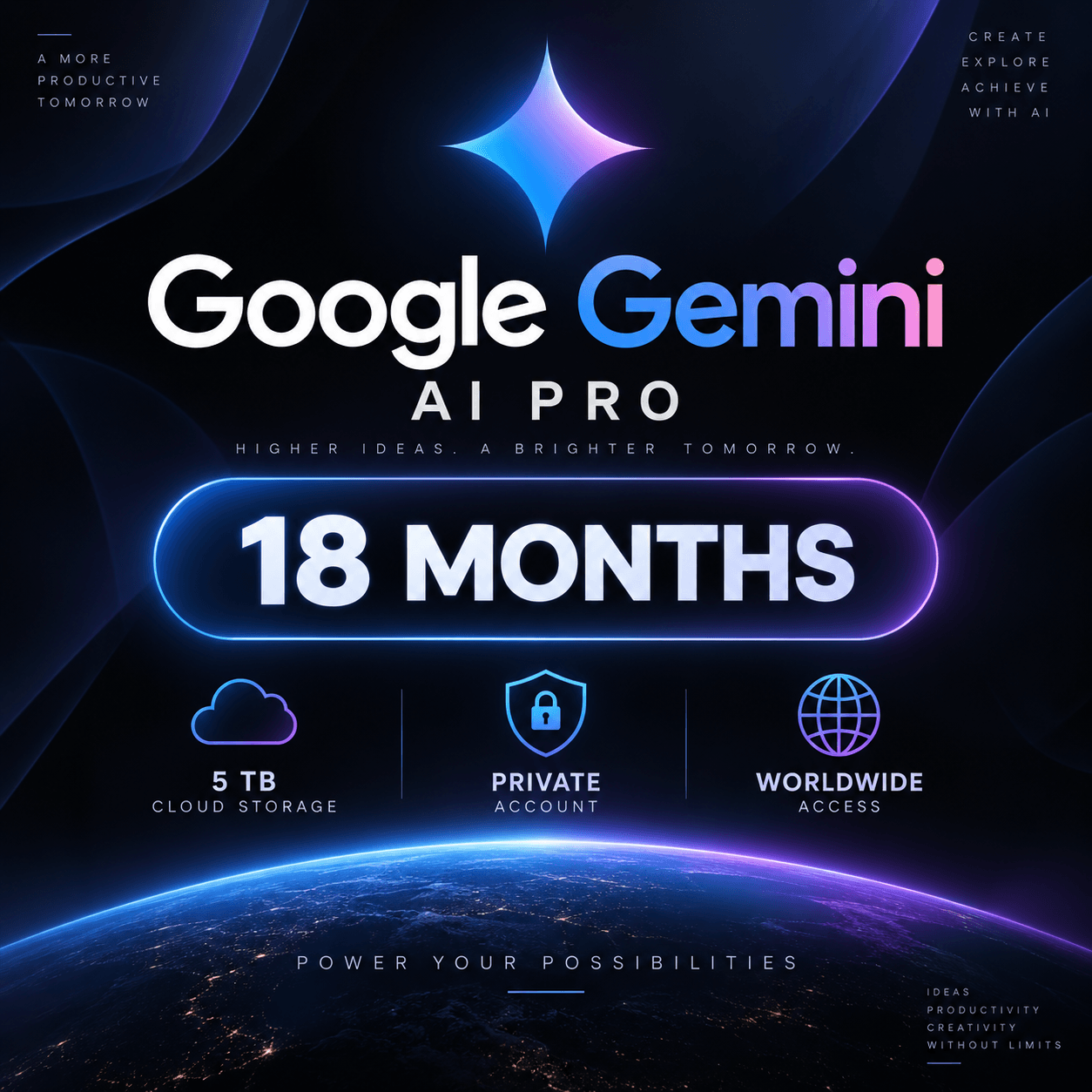 GOOGLE GEMINI AI PRO – 18 MONTHS